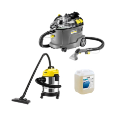 KIT LAVADORA PUZZI 8/1 + ASPIRADORA WD1S Y DETERGENTE 10L – KARCHER