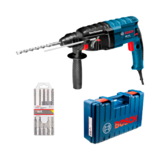 MARTILLO PERFORADOR 820W SDS PLUS GBH 2-24D C/MALETA + 5 BROCAS – BOSCH