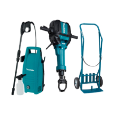 CO-HM1812-325 MARTILLO ROMPE PAVIMENTO 2000W HM1812 + CARRETA P0054 + HIDROLAVADORA HW101 – MAKITA