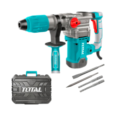 ROTOMARTILLO SDS MAX 1600W C/4 ACCESORIOS + 4 BROCAS TH1163855 – TOTAL