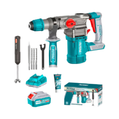 ROTOMARTILLO 20V 2.0 JOULES + 2 BATERÍAS Y CARGADOR TOSLI231001 + LICUADORA D/MANO – TOTAL